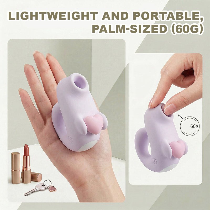 Purple seal fingertip suction mini vibrator, photo 5