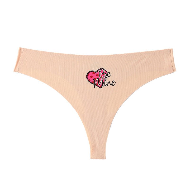 Nude seamless heart hipster cotton panty