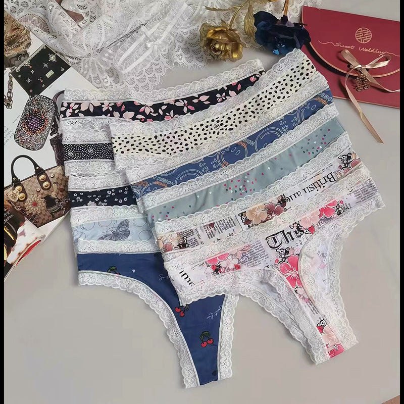 Seamless printed silky thong, photo 3