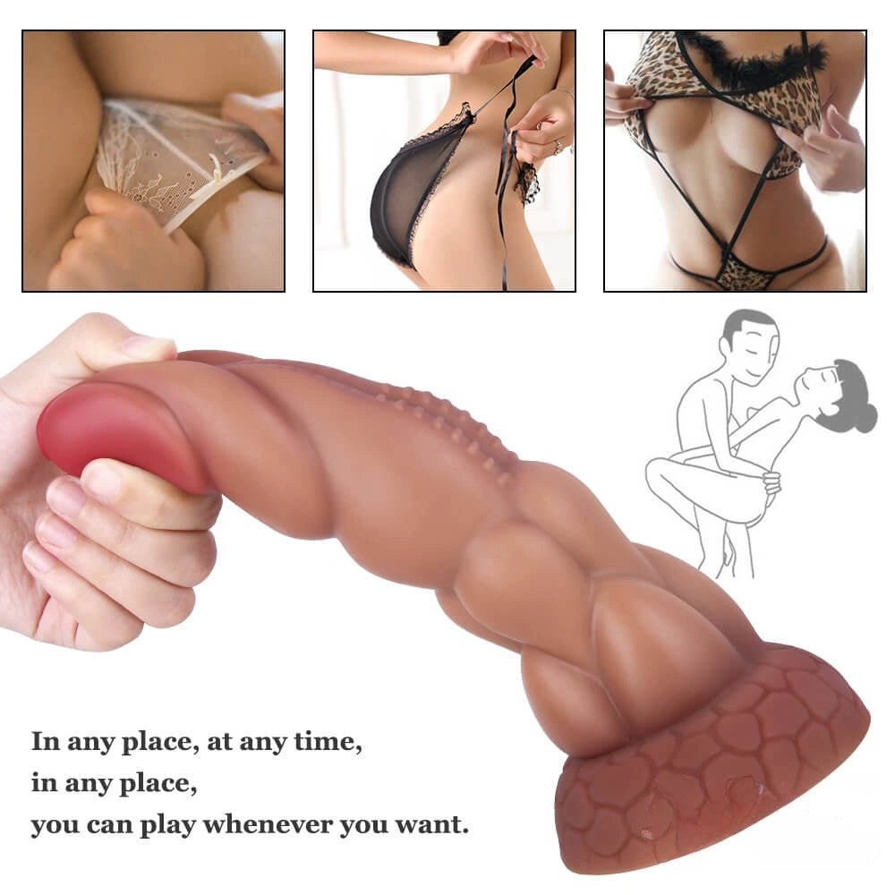 Segmented anal dildo with flared round base, photo 6