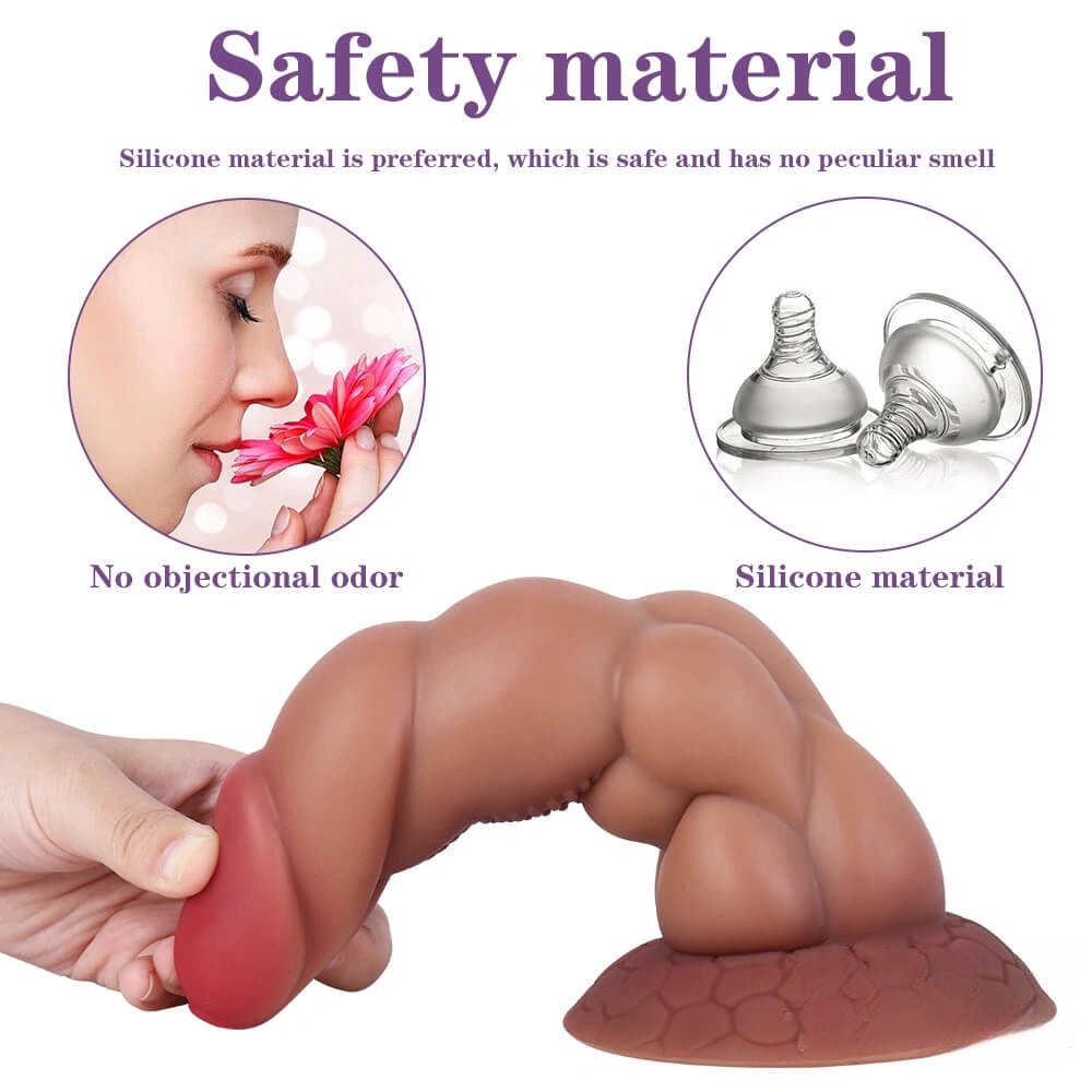 Segmented anal dildo with flared round base, photo 8