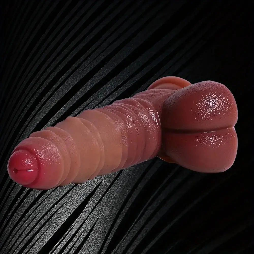 Brown segmented anal dildo, photo 3