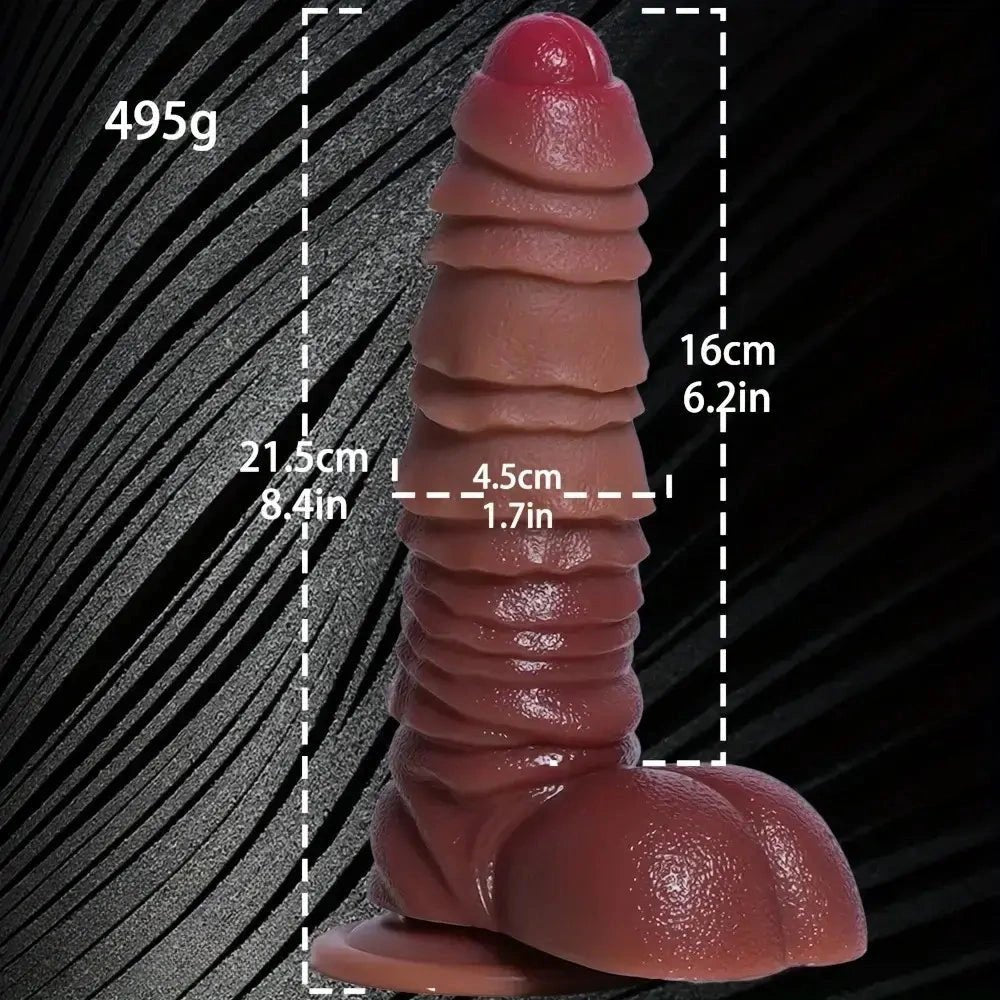 Brown segmented anal dildo, photo 6