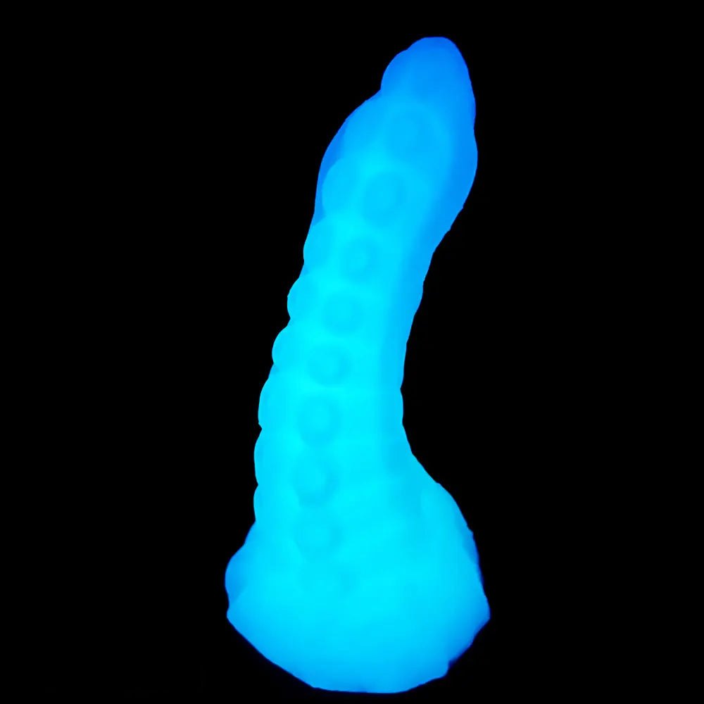 Ringed tentacle fantasy dildo with ruffled base, photo 6