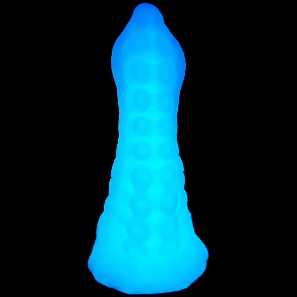 Ringed tentacle fantasy dildo with ruffled base, photo 7