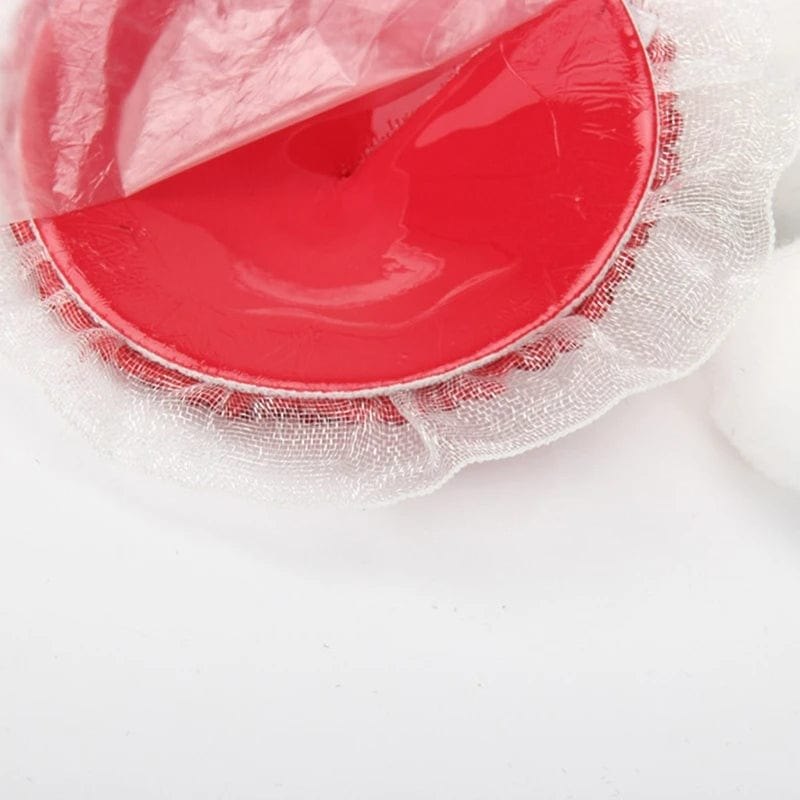 Red sequin pom-pom nipple pasties, photo 4