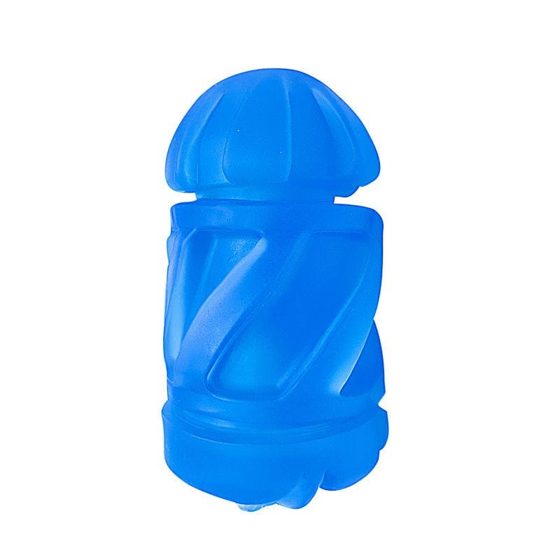 Blue silicone stroker liner