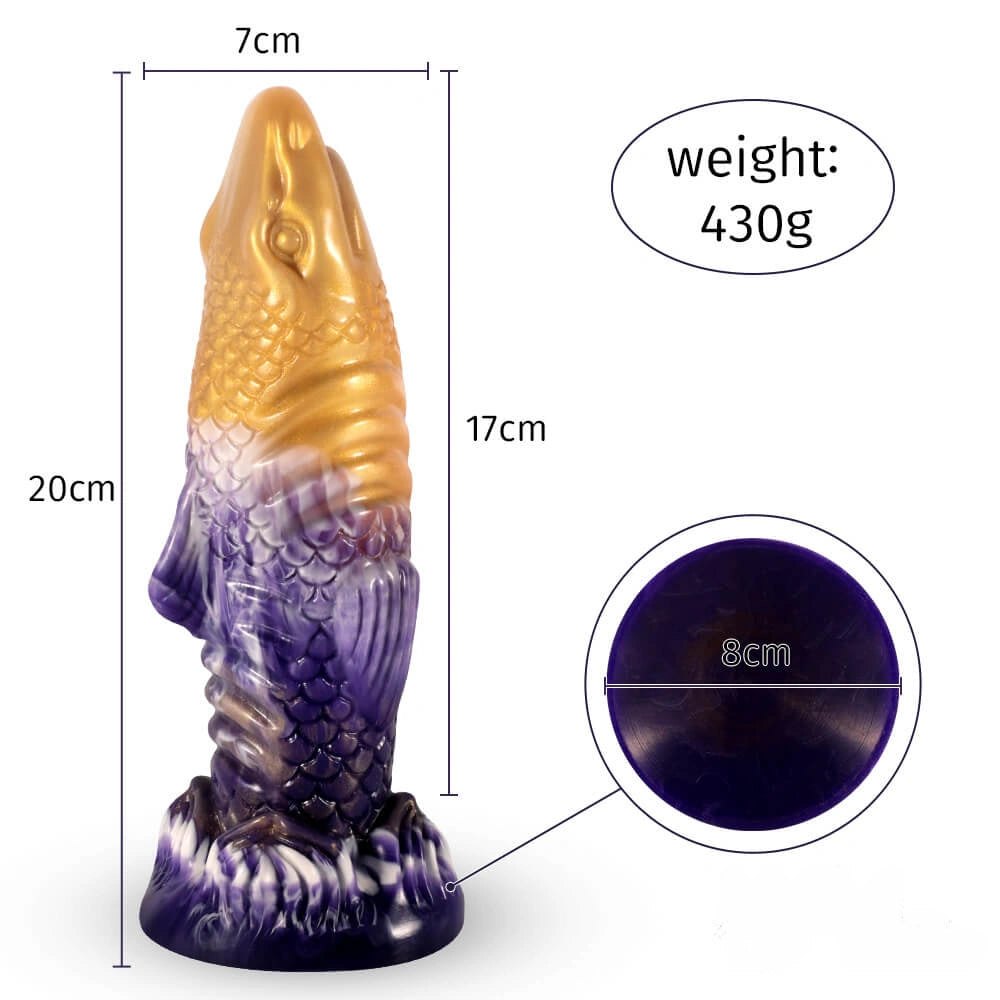 Shark-fin fantasy silicone dildo, photo 2