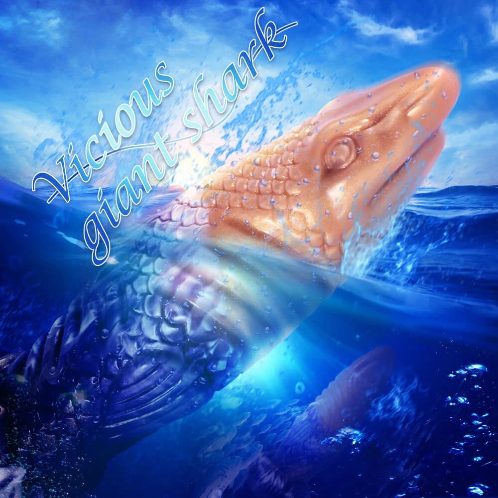 Shark-fin fantasy silicone dildo, photo 3
