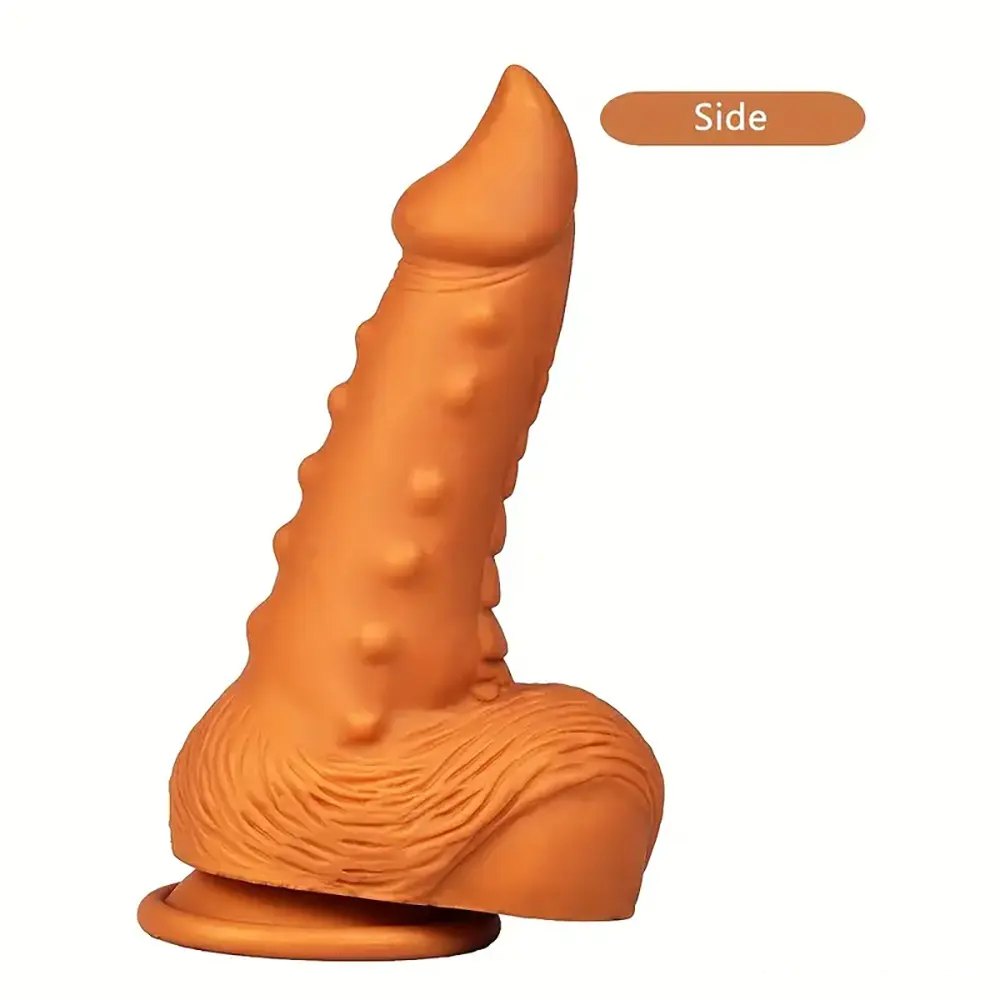 Spiked g-spot silicone dildo, photo 3