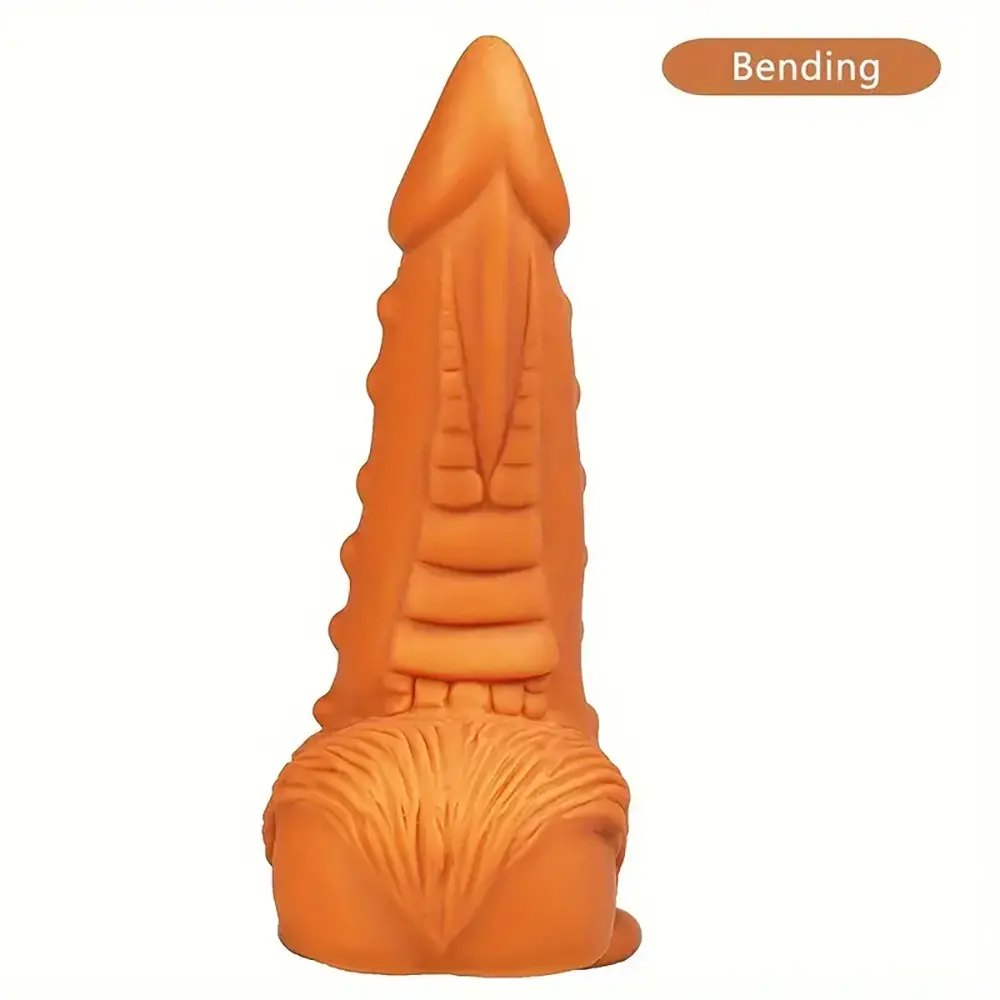 Spiked g-spot silicone dildo, photo 4