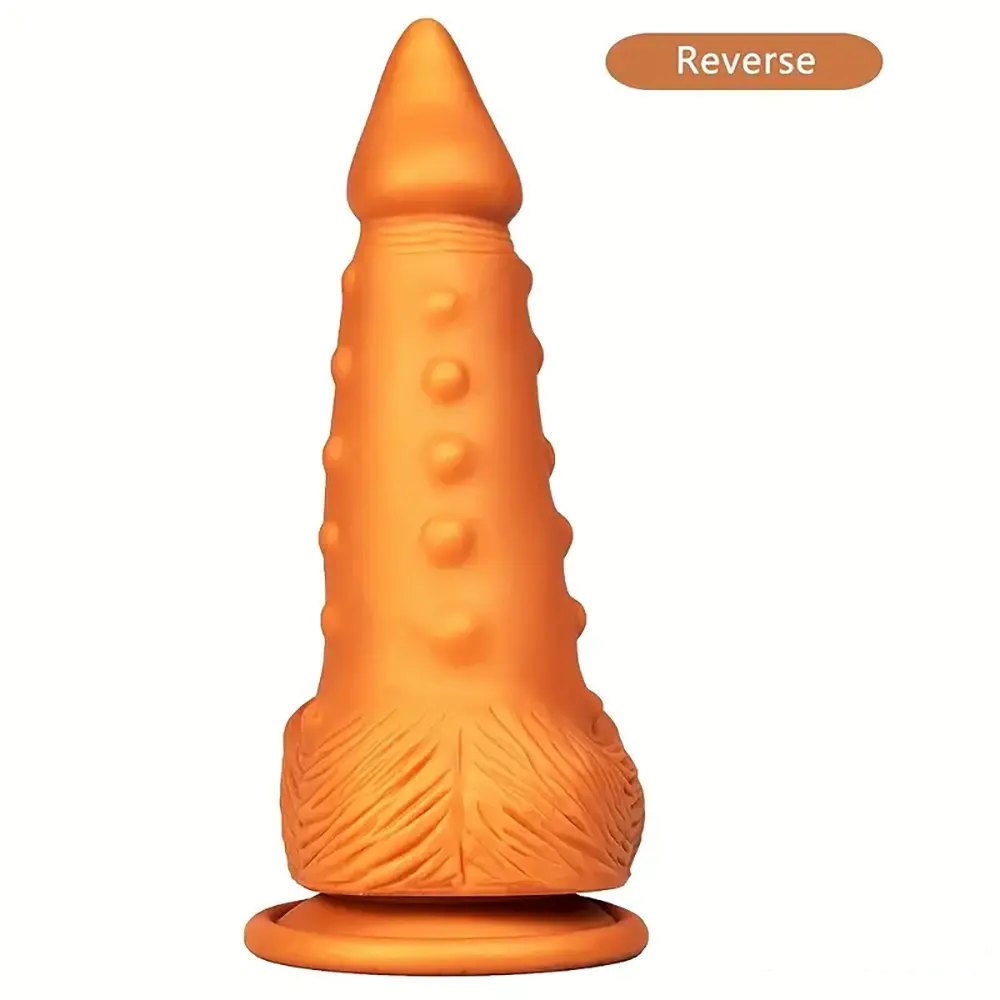 Spiked g-spot silicone dildo, photo 5