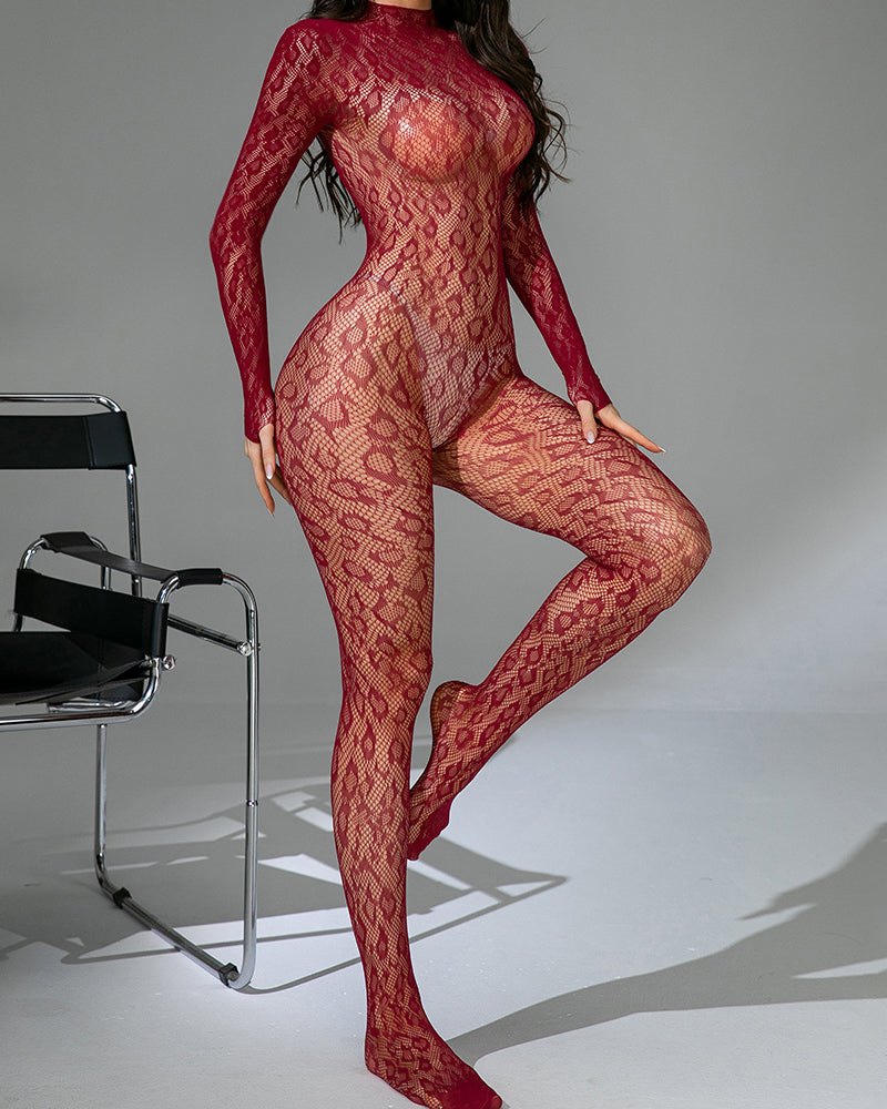 Sheer lace full body bodystocking, photo 20