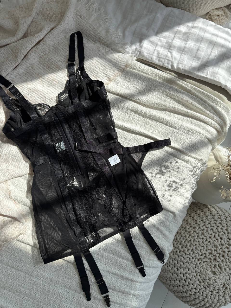 Sheer lace mesh chemise nightdress, photo 15