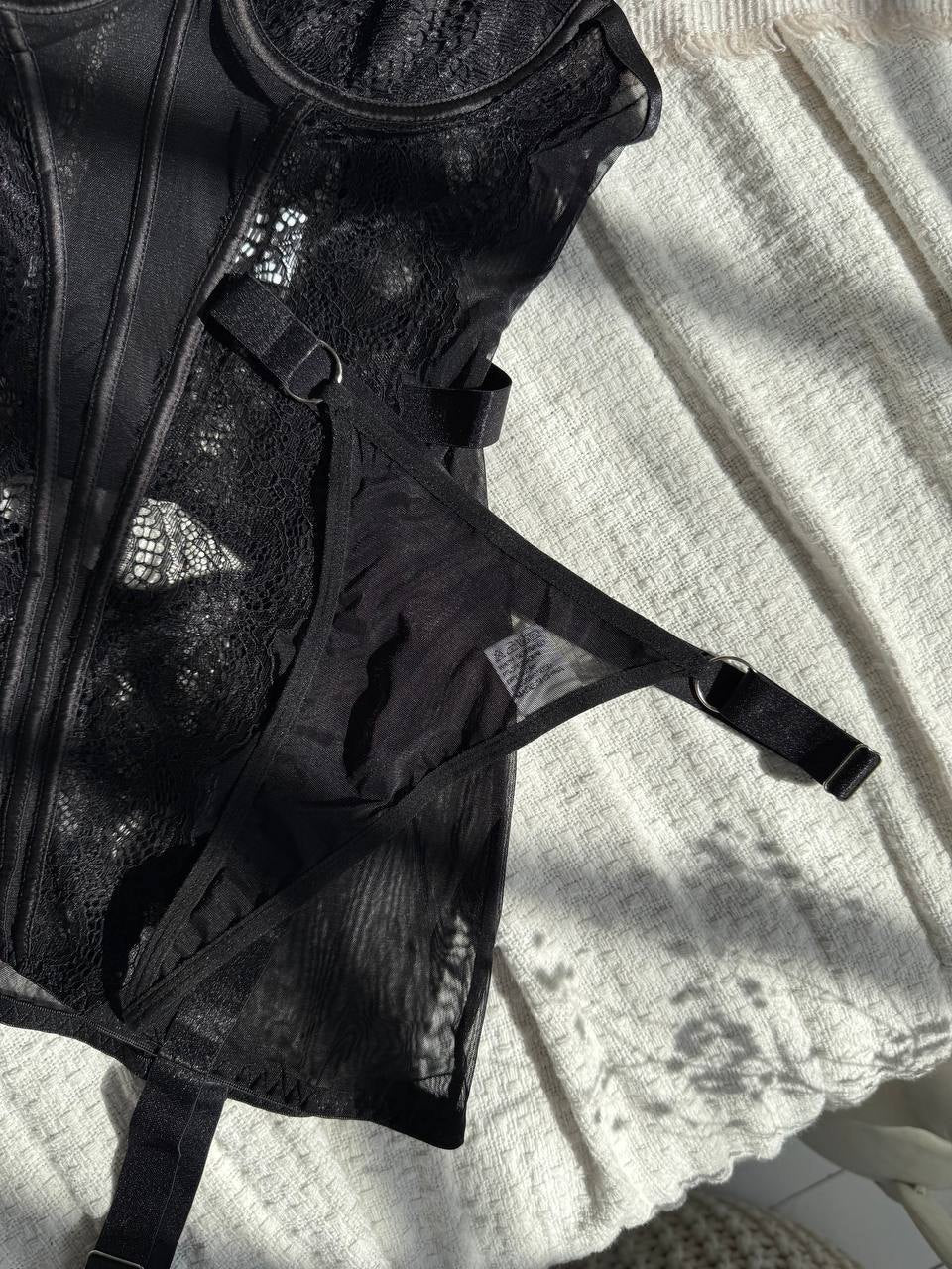 Sheer lace mesh chemise nightdress, photo 17