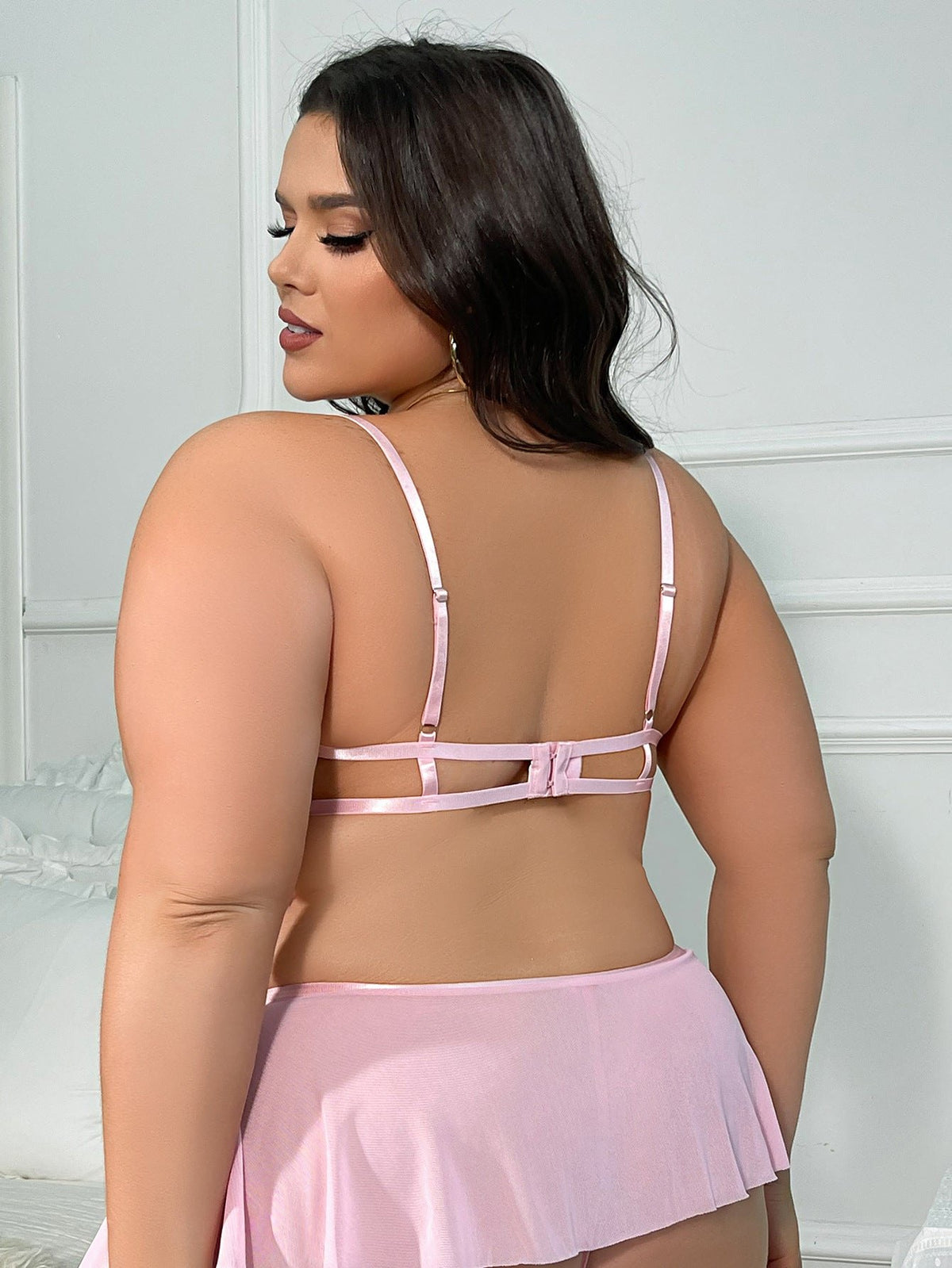 Sheer lace underwire bikini set, photo 4
