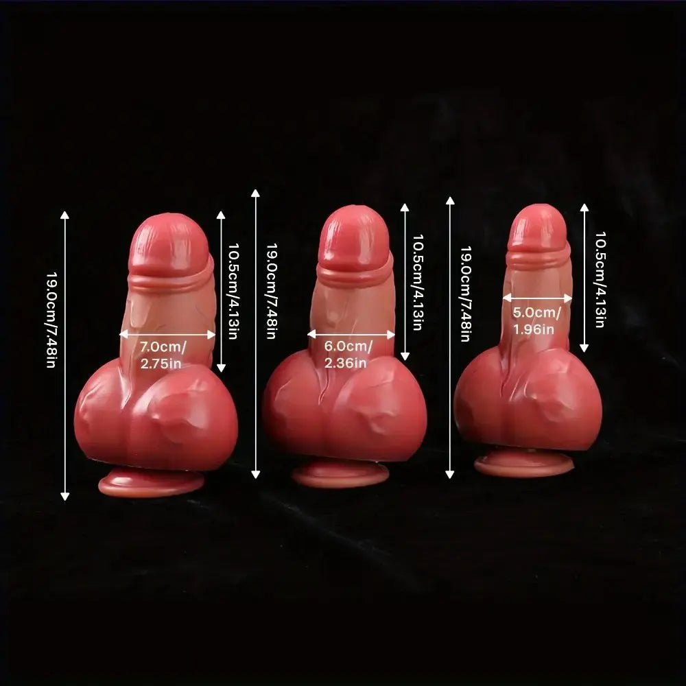 Flesh short thick suction cup dildo, photo 14