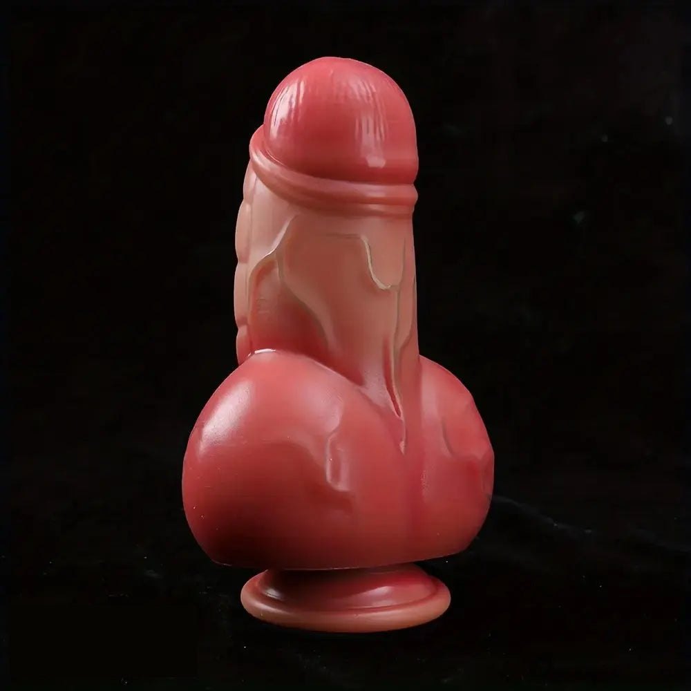 Flesh short thick suction cup dildo, photo 5