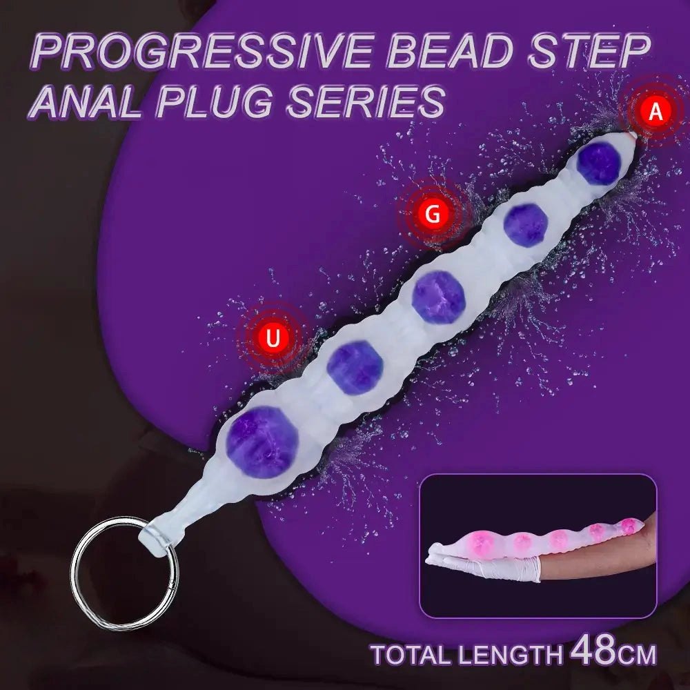Silicone anal beads chain, photo 3