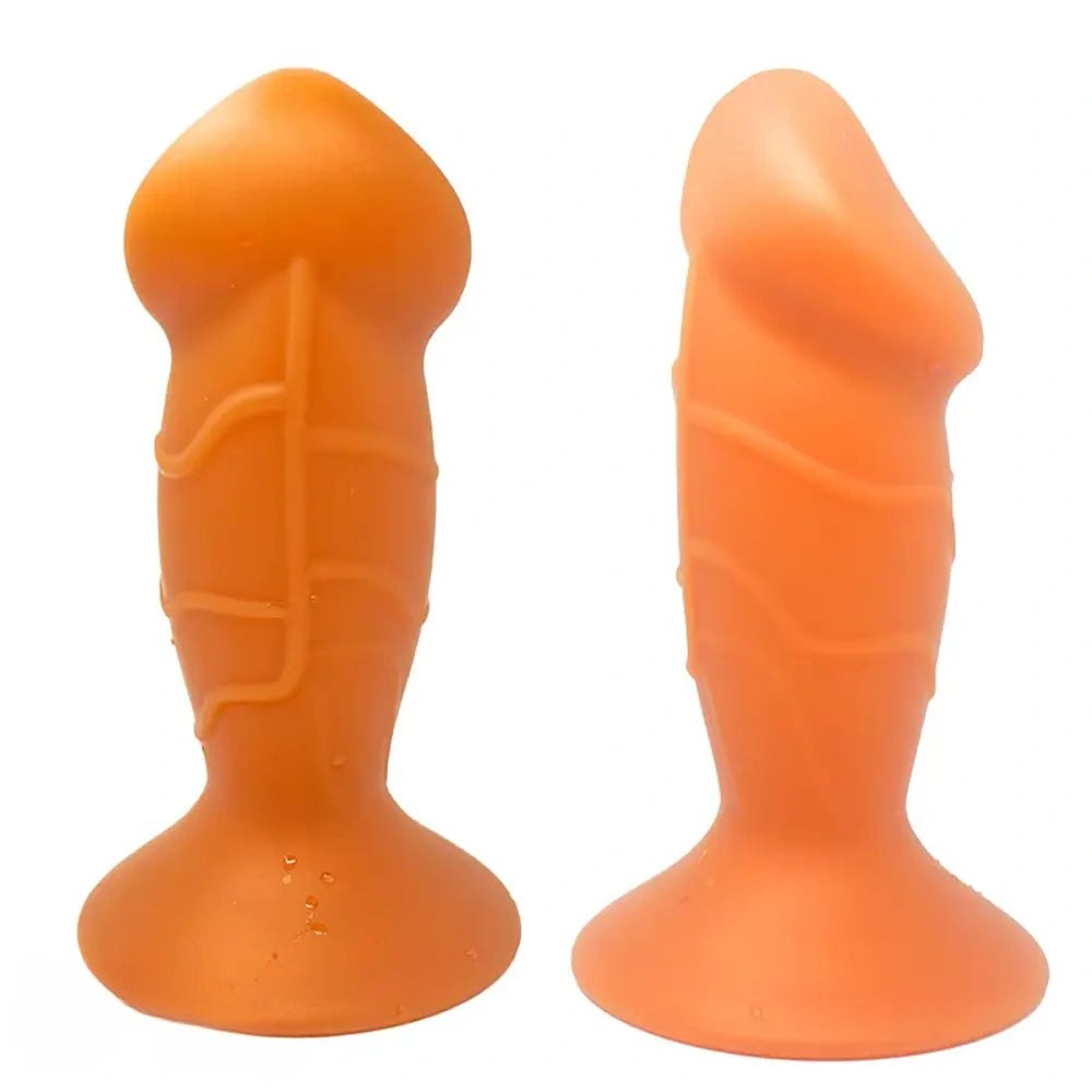 Tapered silicone anal plug with flared base, photo 10