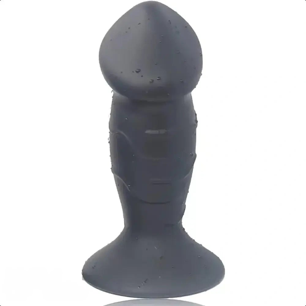 Tapered silicone anal plug with flared base, photo 2