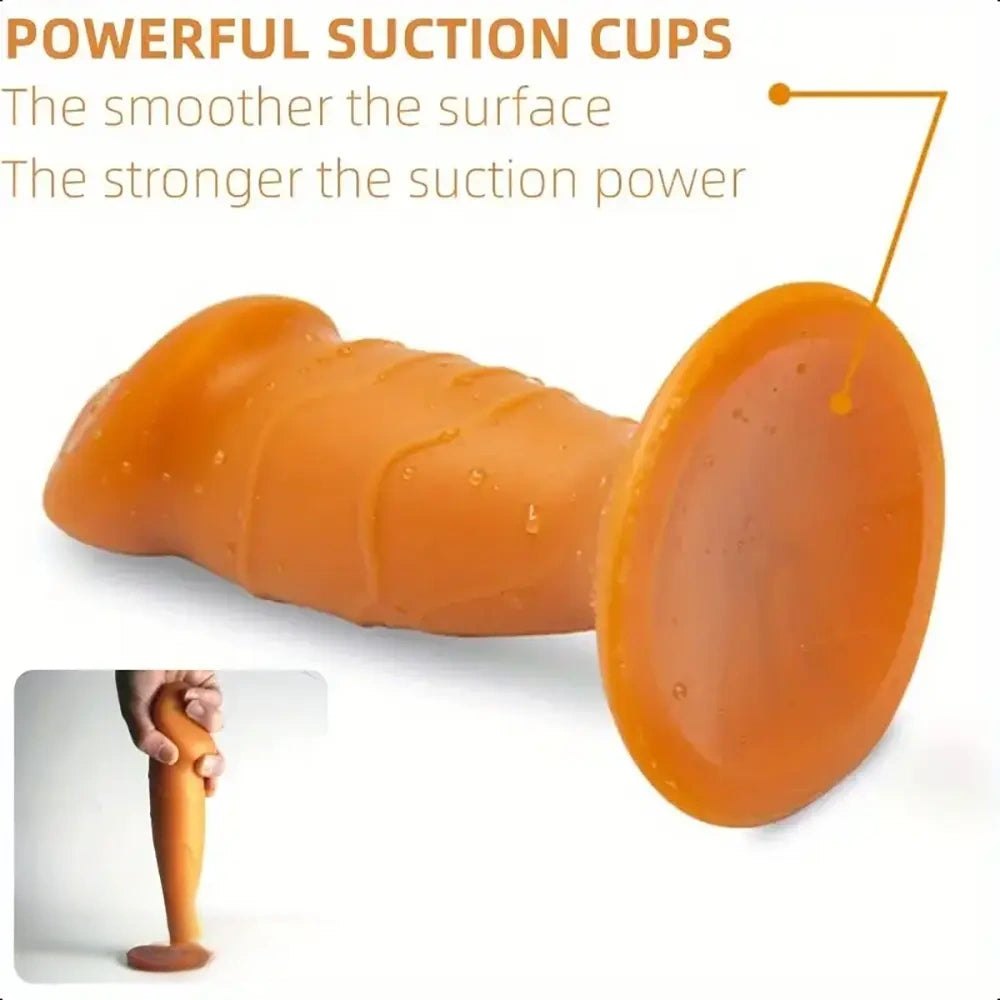 Tapered silicone anal plug with flared base, photo 5