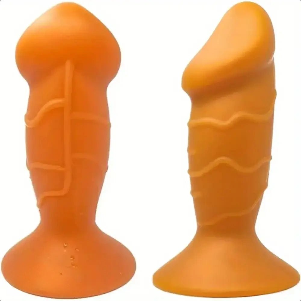 Tapered silicone anal plug with flared base, photo 8