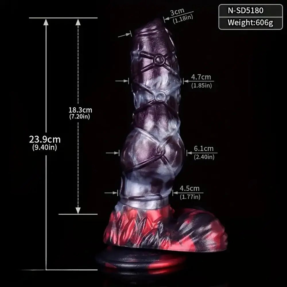 Silicone animal knot dildo, photo 6