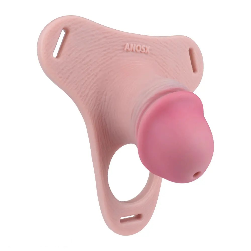 Flesh silicone penis sleeve with ring, photo 1