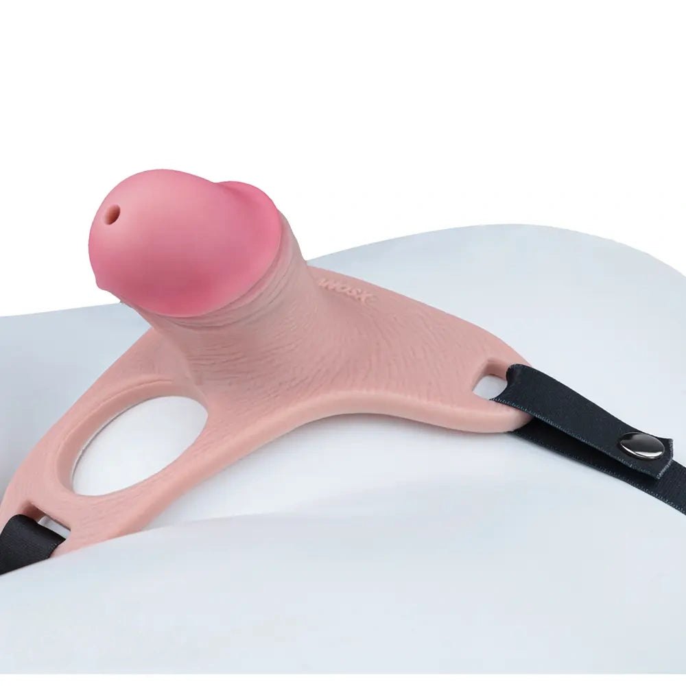 Flesh silicone penis sleeve with ring, photo 15