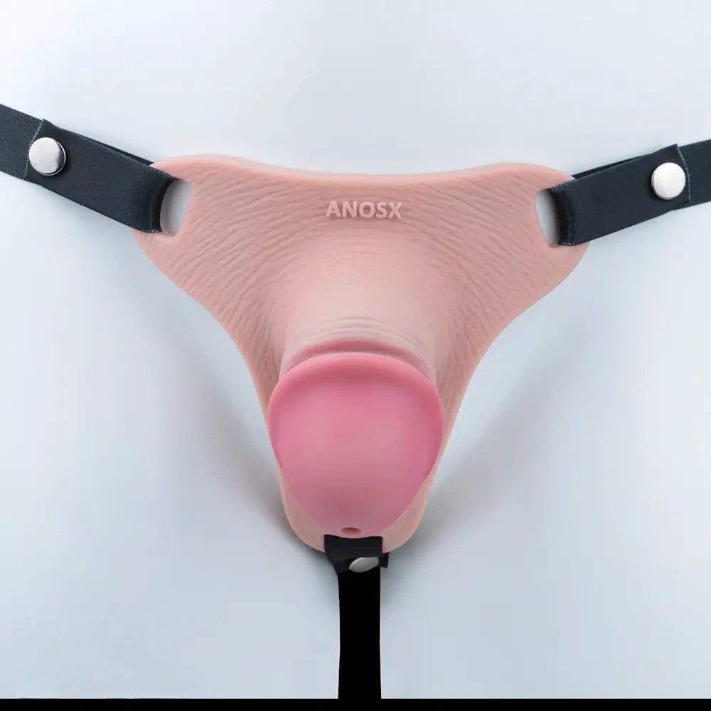 Flesh silicone penis sleeve with ring, photo 9
