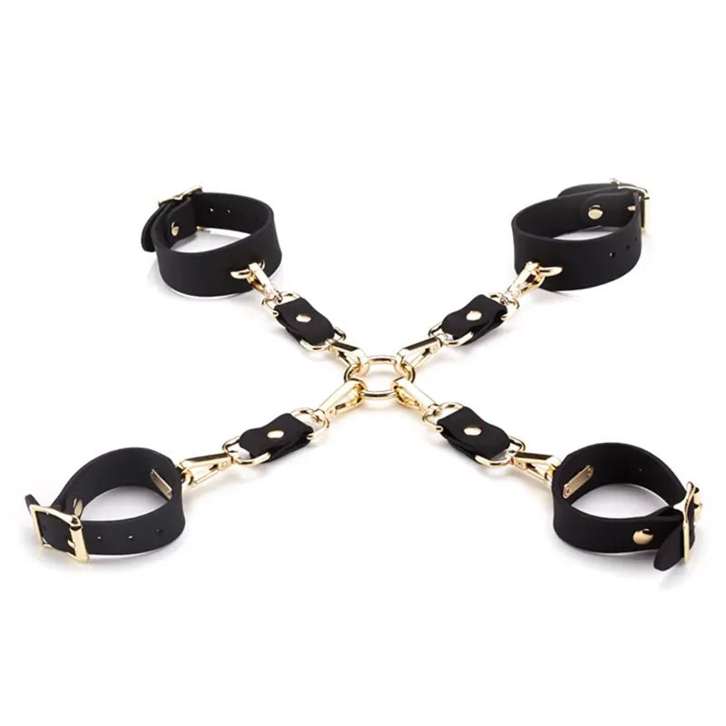 Black silicone bondage restraint kit, photo 4