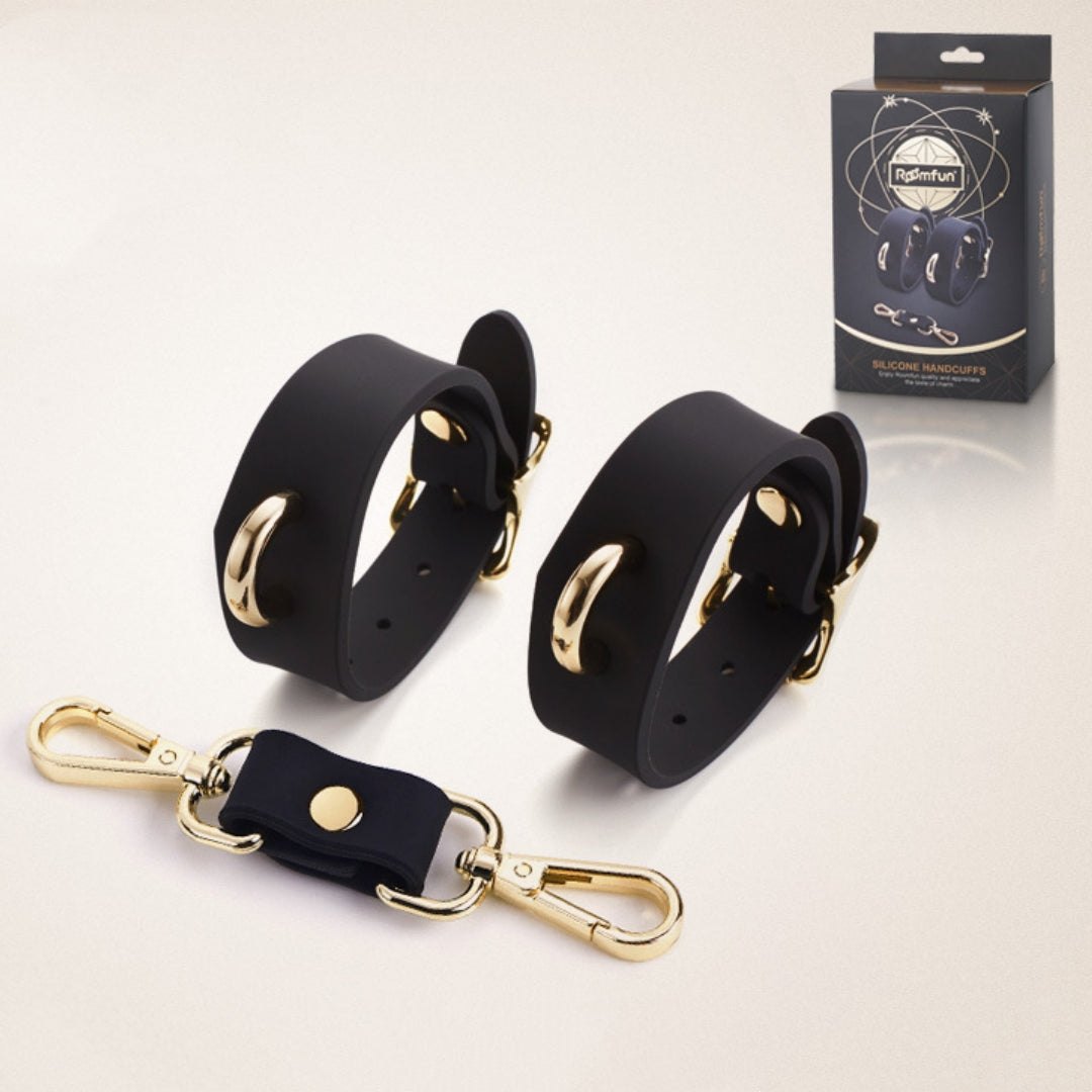 Black silicone bondage restraint kit, photo 7
