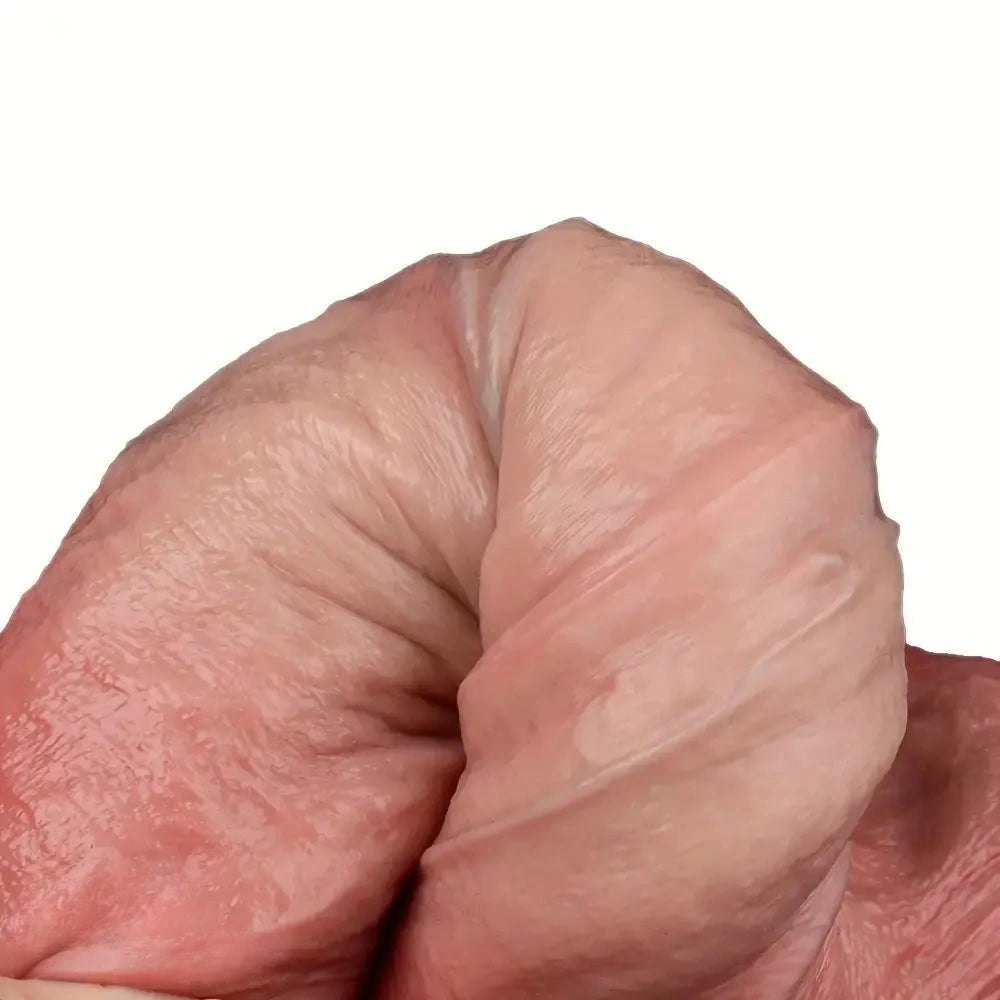 Flesh silicone realistic dildo, photo 8