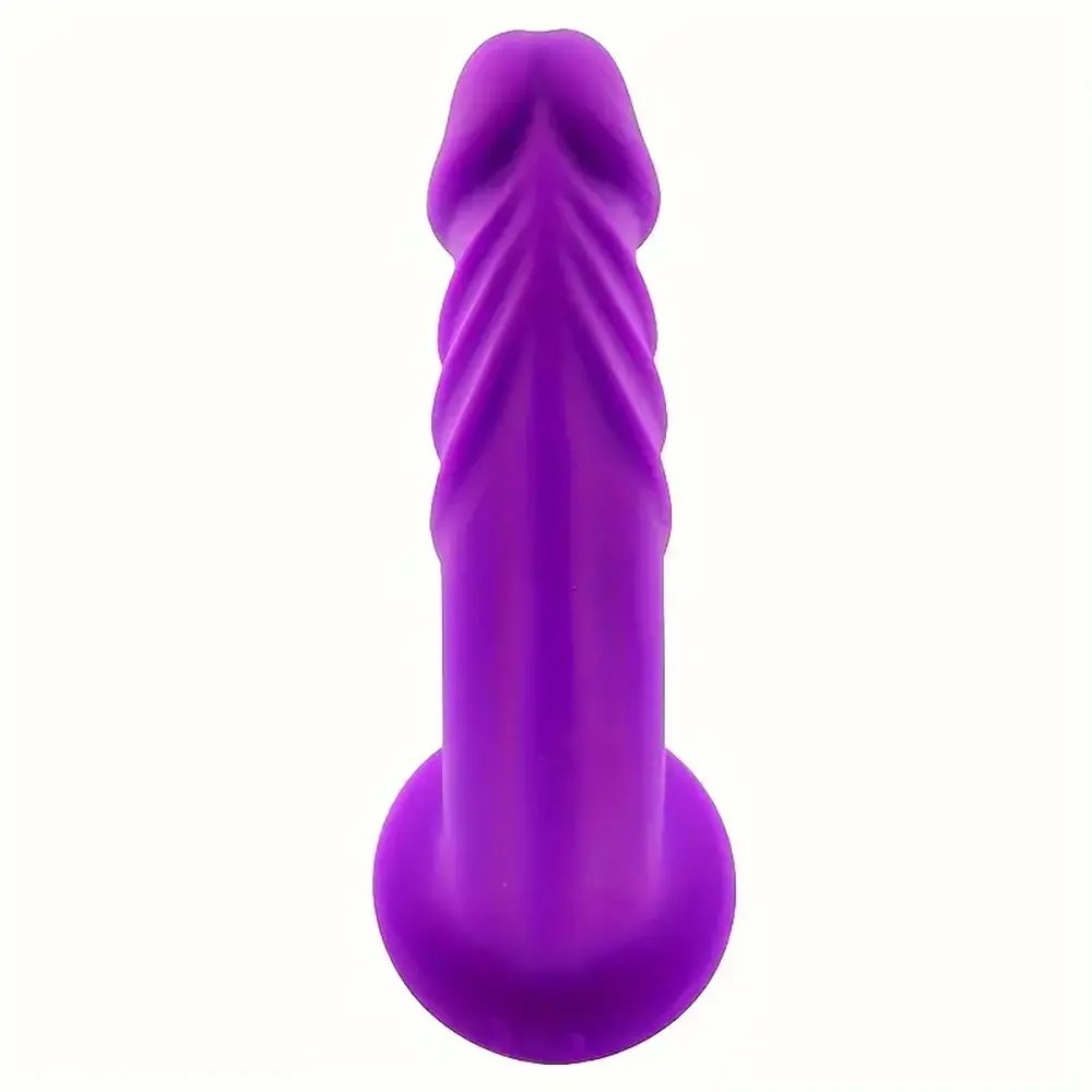 Silicone double ended dildo with suction cup base, photo 5