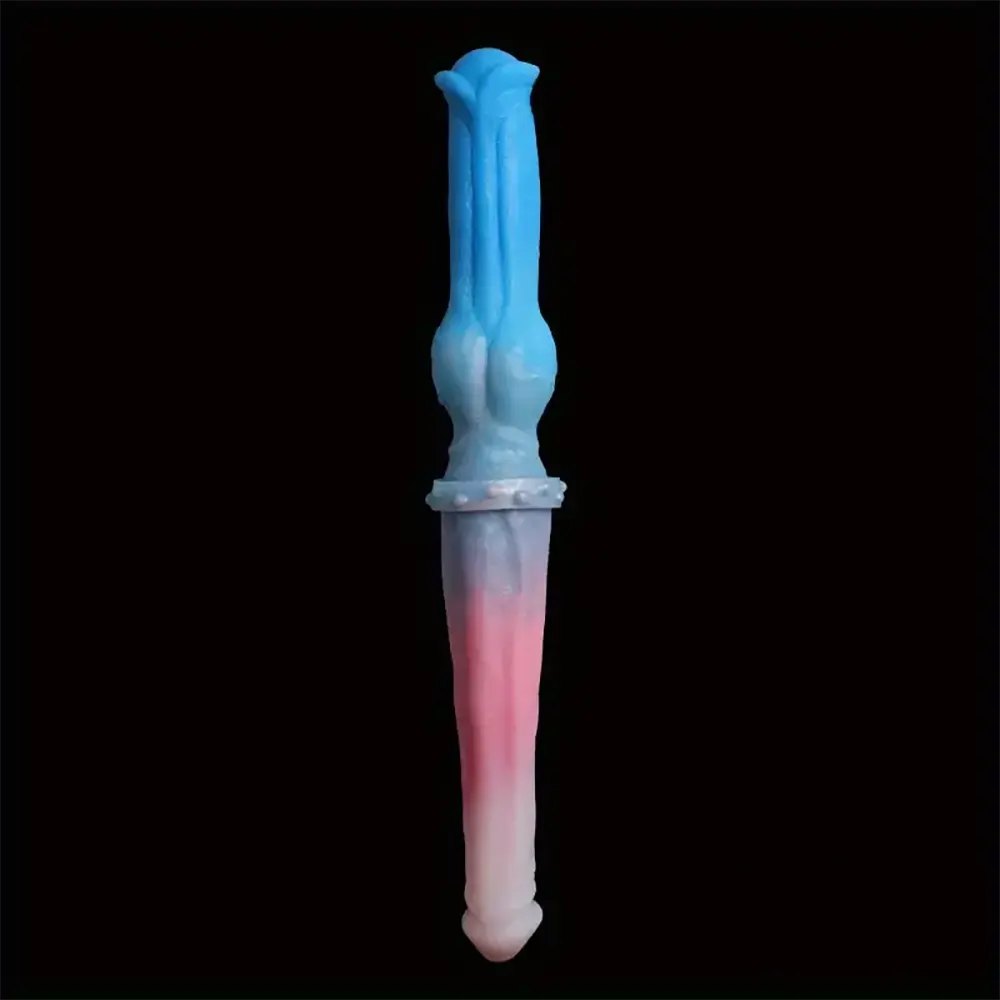 Multicolor double-ended knot dildo, photo 1