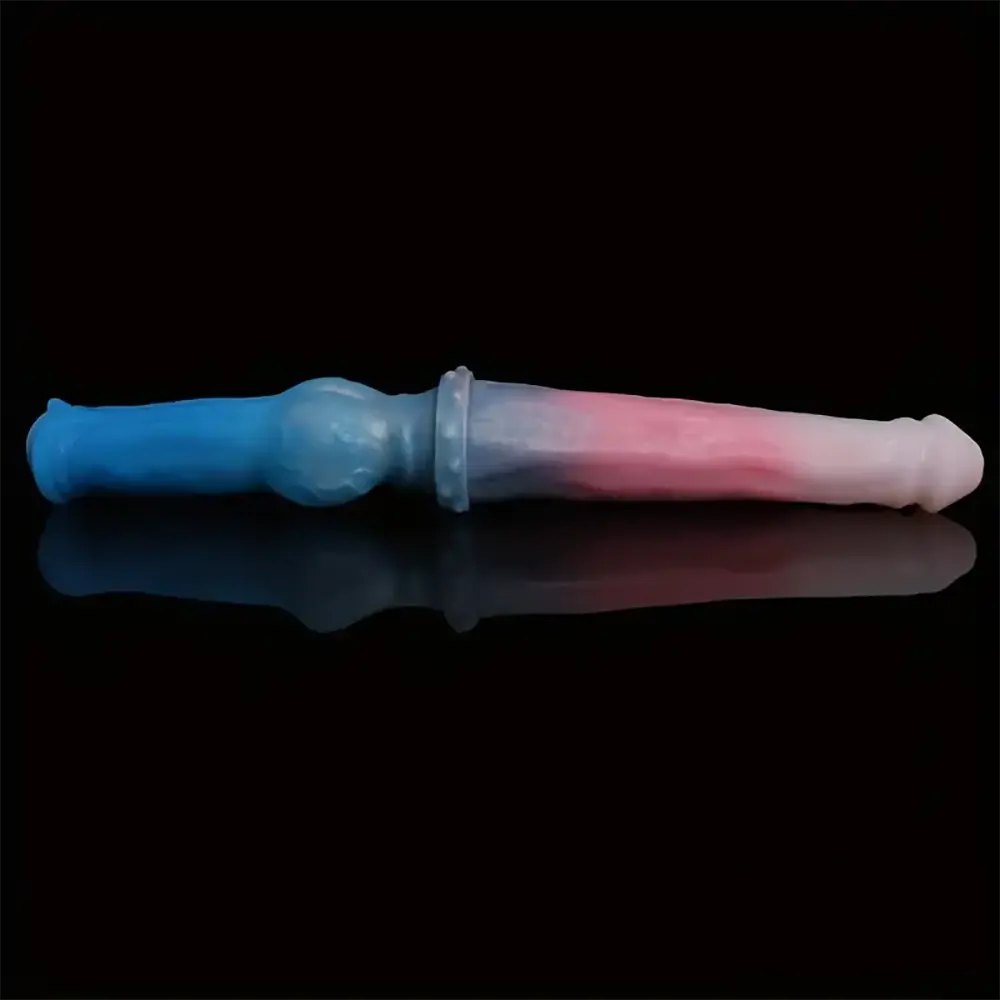 Multicolor double-ended knot dildo, photo 2