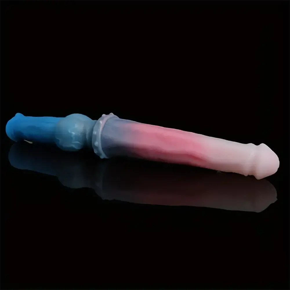 Multicolor double-ended knot dildo, photo 3