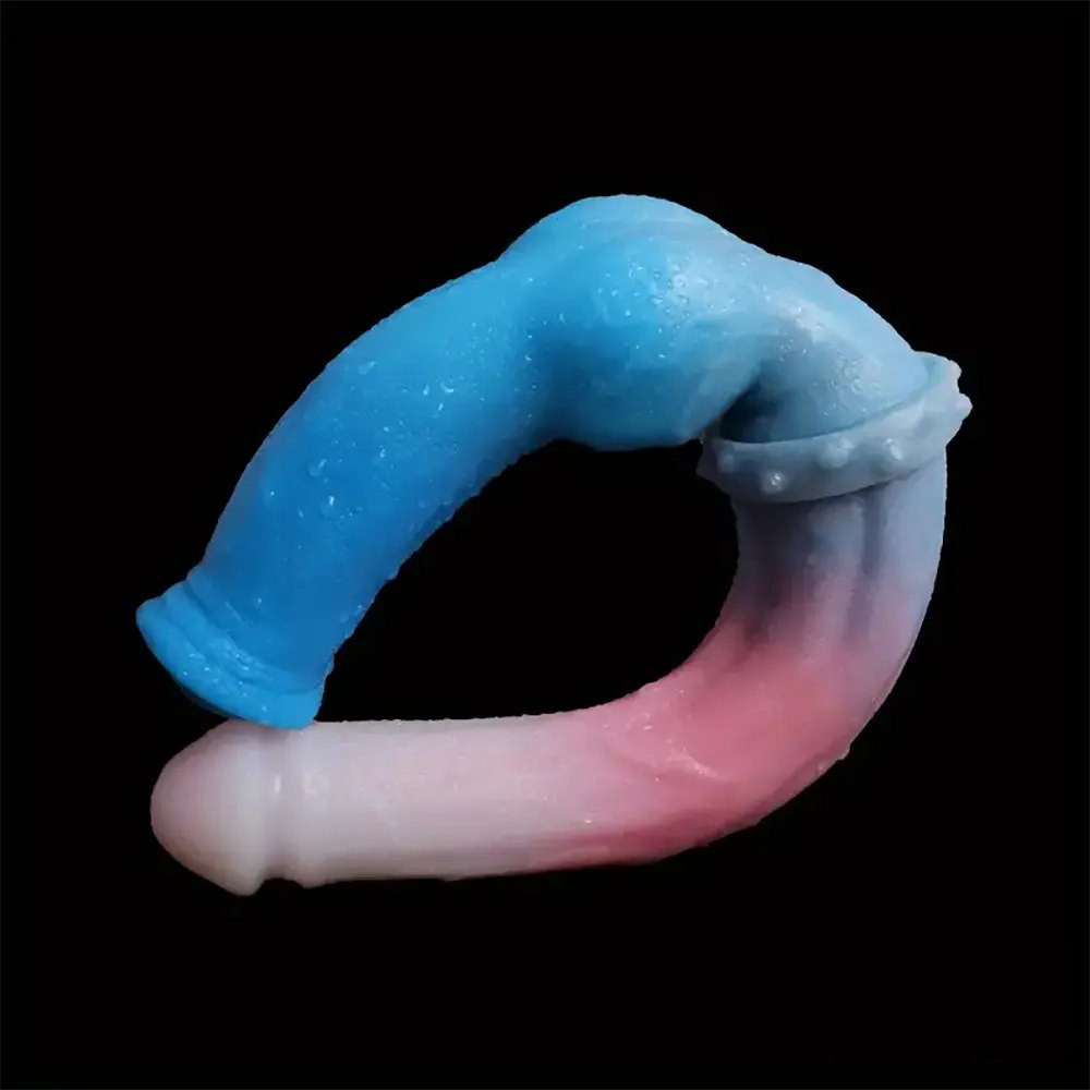 Multicolor double-ended knot dildo, photo 4