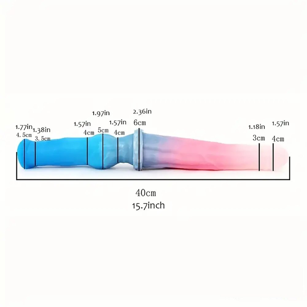 Multicolor double-ended knot dildo, photo 8