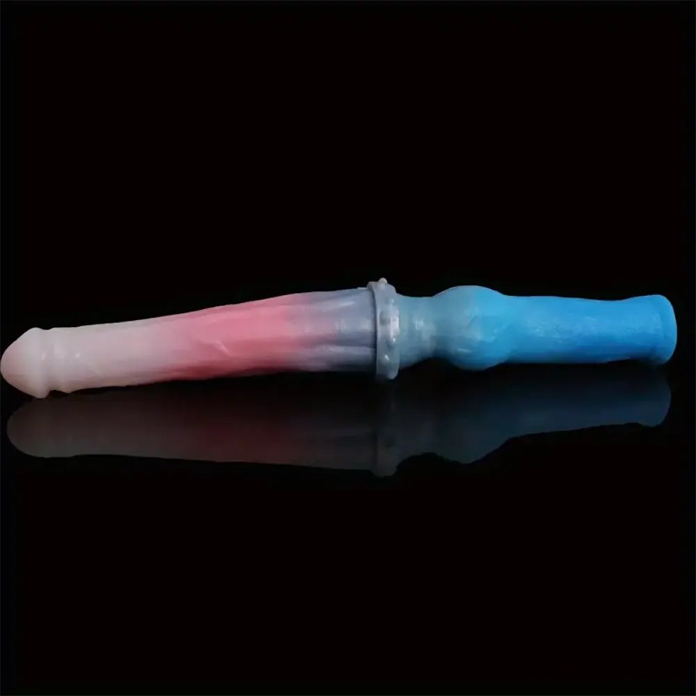 Multicolor double-ended knot dildo, photo 9