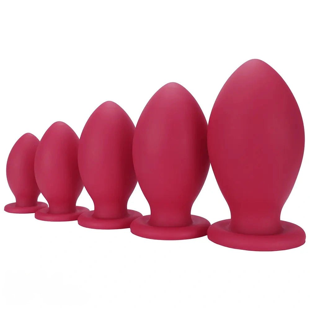 Silicone egg-shaped butt plug, photo 1