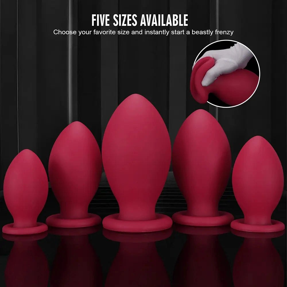 Silicone egg-shaped butt plug, photo 10
