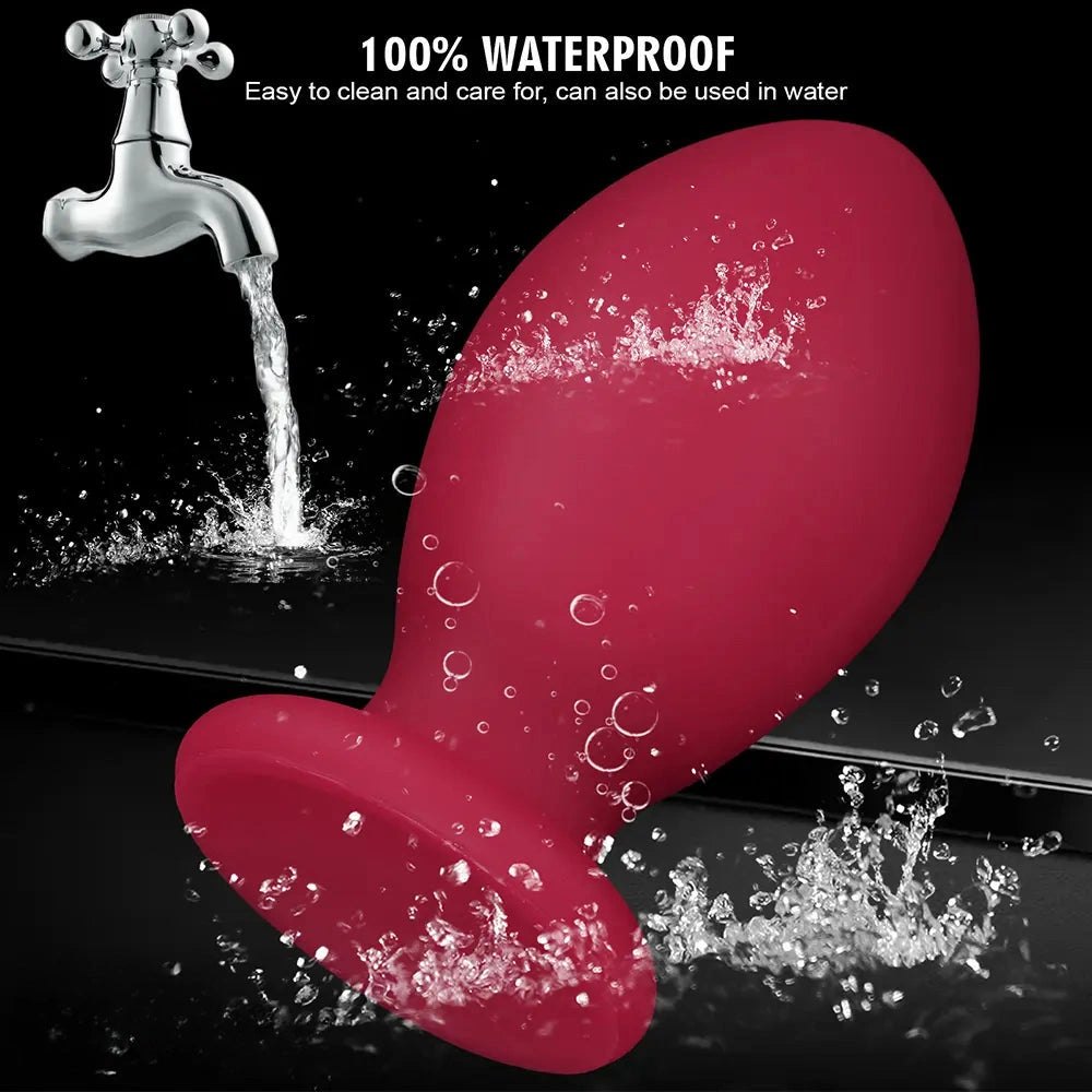 Silicone egg-shaped butt plug, photo 11