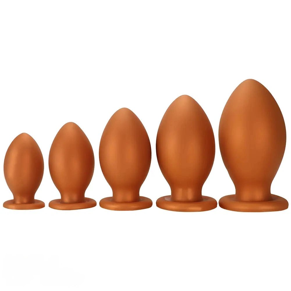 Silicone egg-shaped butt plug, photo 3