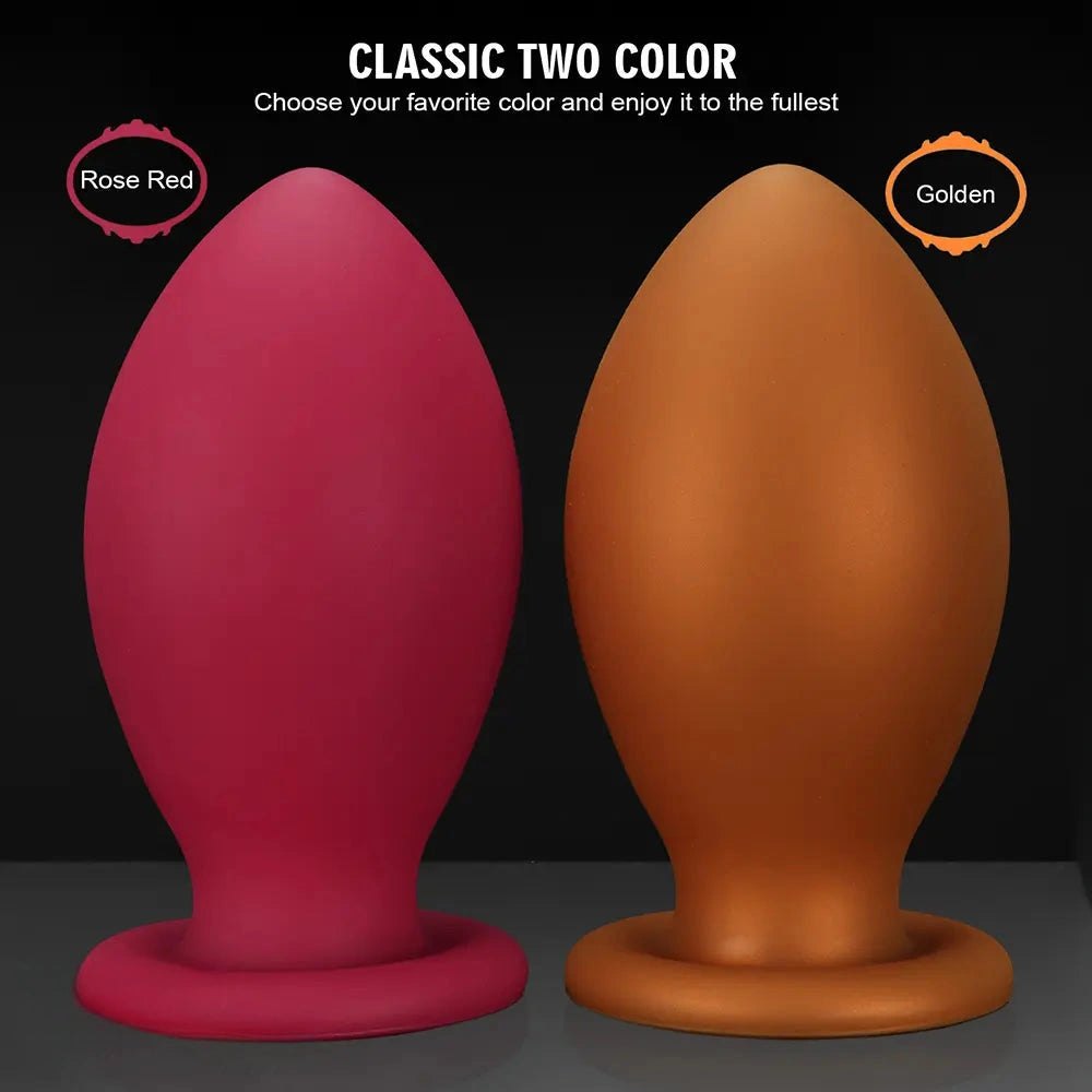 Silicone egg-shaped butt plug, photo 5