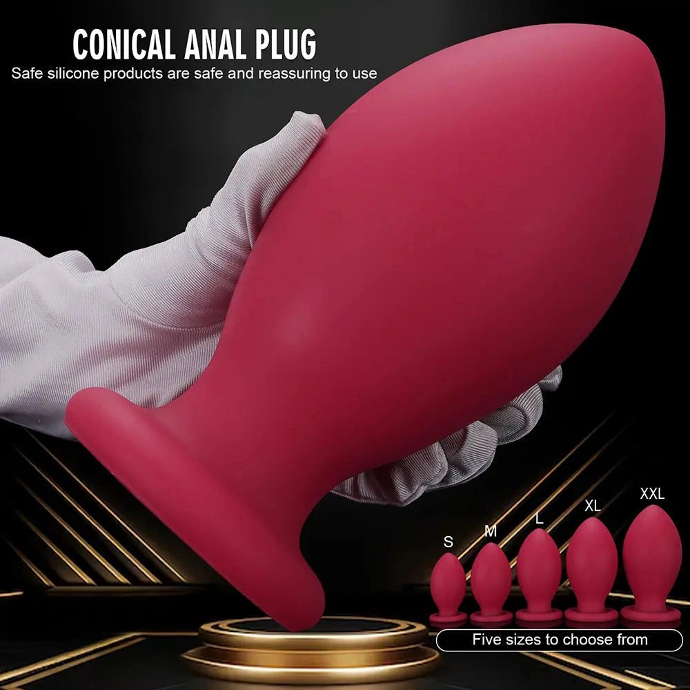 Silicone egg-shaped butt plug, photo 6