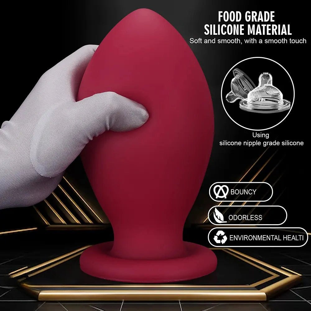 Silicone egg-shaped butt plug, photo 8