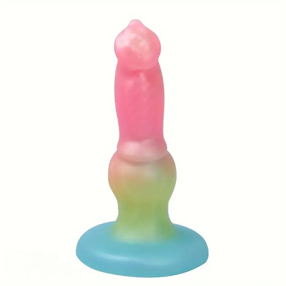 Colorful silicone fantasy knot dildo, photo 3