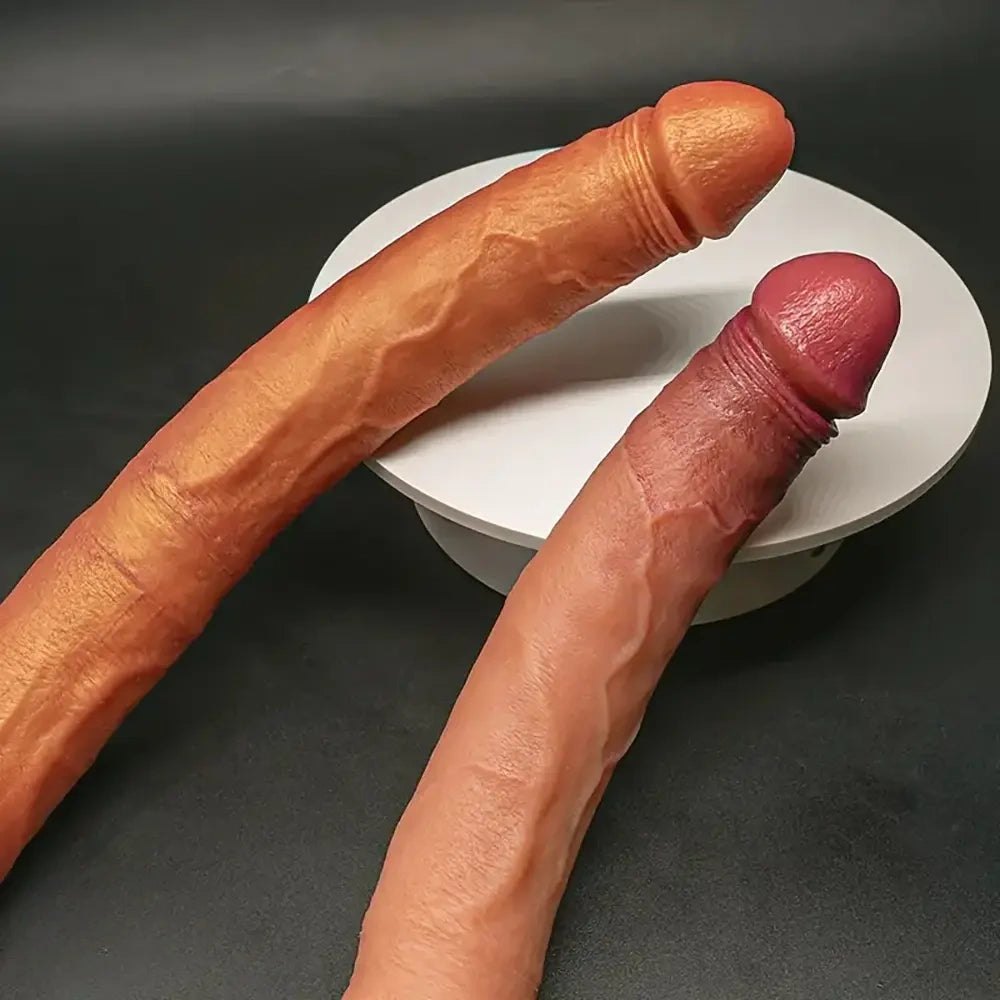 Double-ended silicone dildo with two insertable heads, photo 5